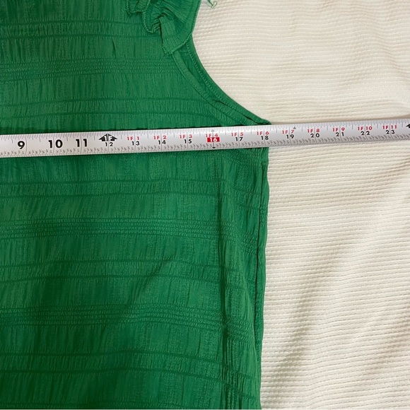 Source Unknown Green Sleeveless Flutter Mini Dress - Picture 7 of 7